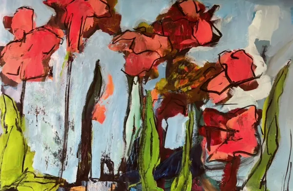 Røde blomster